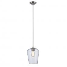 Trans Globe 71830 BN - 1LT PENDANT-CLEAR TULIP-BN